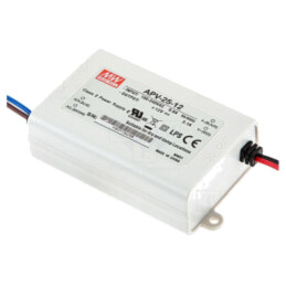 Alimentator: pulsatoriu; LED; 25W; 24VDC; 1,05A; 90÷264VAC; IP42