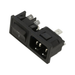 Conector: alimentare AC; soclu; tată; 10A; 250VAC; IEC 60320