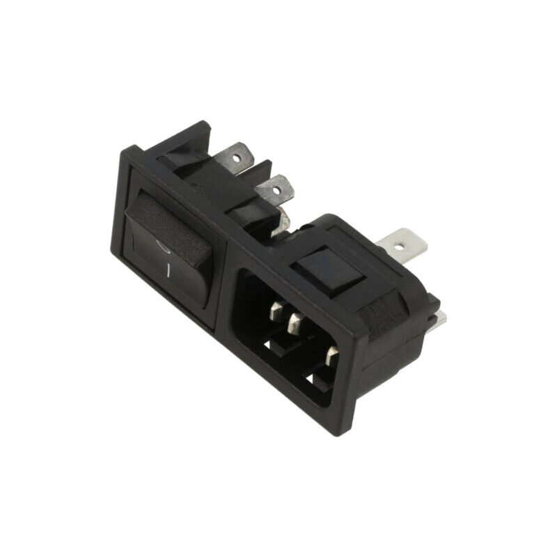 Conector: alimentare AC; soclu; tată; 10A; 250VAC; IEC 60320