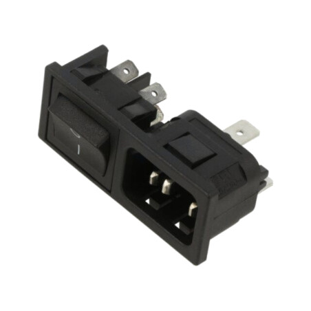 Conector: alimentare AC; soclu; tată; 10A; 250VAC; IEC 60320