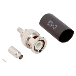 Conector: BNC; mufă; tată; drept; 50Ω; lipire,crimpat; pe cablu