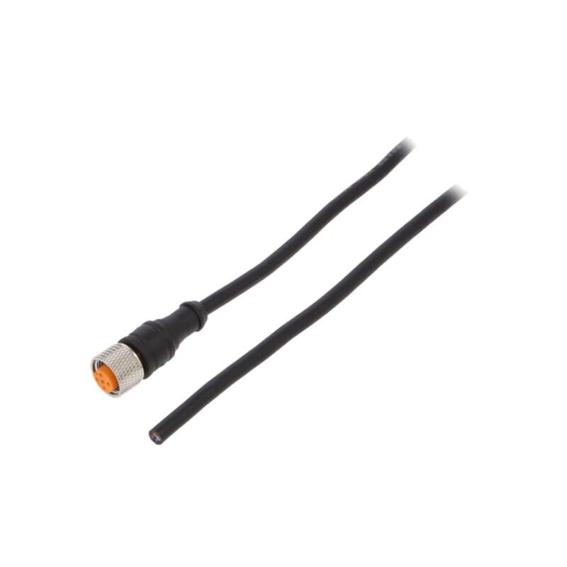 Cablu de conectare; M12; PIN: 4; drept; 5m; mufă; 250VAC; 4A; 1200