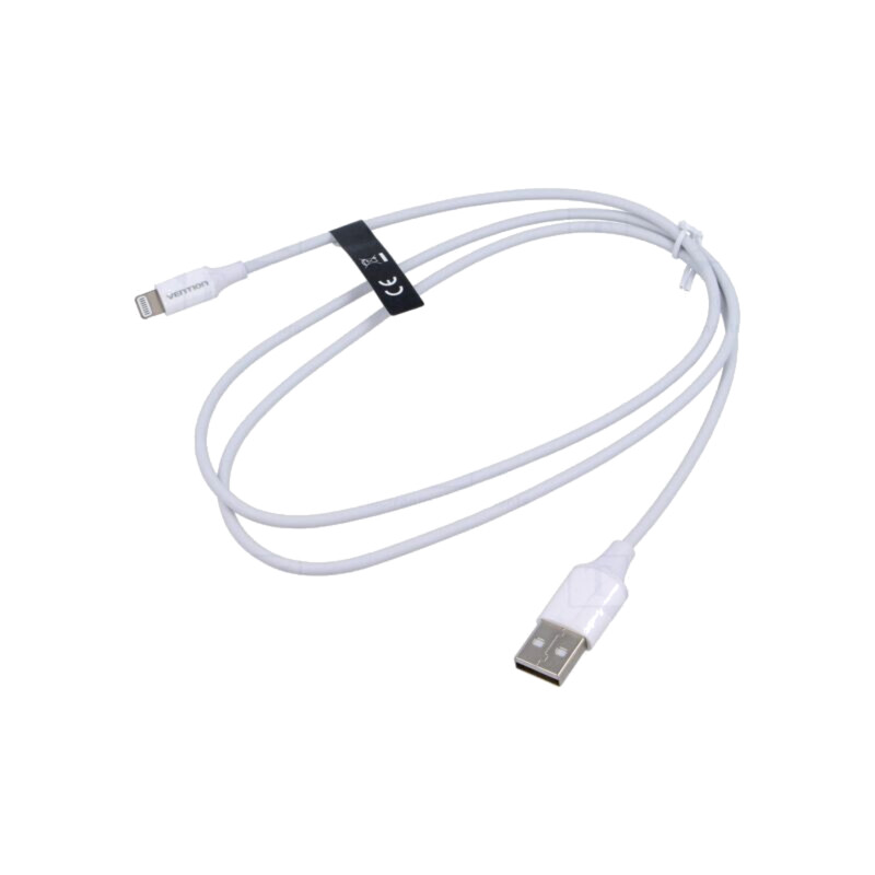 Cablu; USB 2.0; mufă Apple Lightning,USB A mufă; nichelat; 1m Cablu; USB 2.0; mufă Apple Lightning,USB A mufă; nichelat; 1m