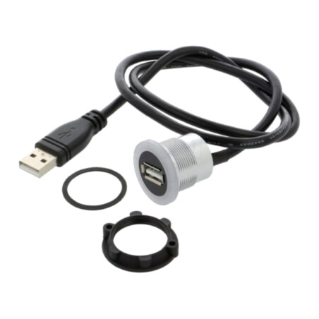 Cablu-adaptor; USB A soclu,USB A mufă; USB 2.0; Lung: 0,6m