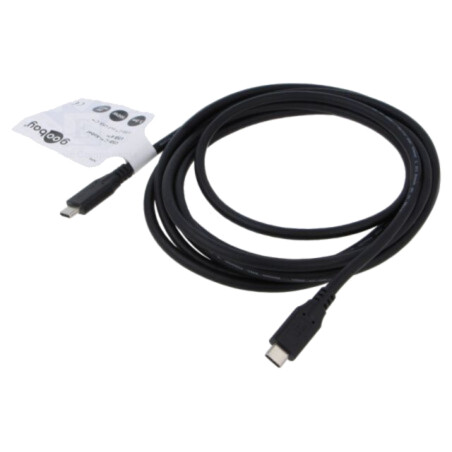 Cablu; USB 4.0; USB C mufă,din ambele părţi; 3m; negru; 20Gbps