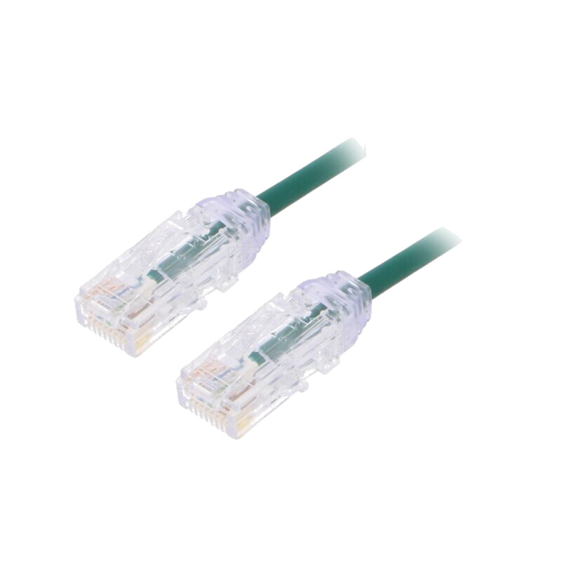 Patch cord; TX6-28™,U/UTP; 6; litat; Cu; LSZH; verde; 1m; 28AWG