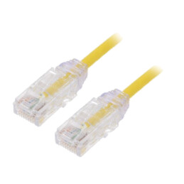 Patch cord; TX6-28™,U/UTP; 6; litat; Cu; LSZH; galben; 1m; 28AWG