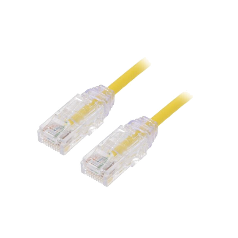 Patch cord; TX6-28™,U/UTP; 6; litat; Cu; LSZH; galben; 1m; 28AWG