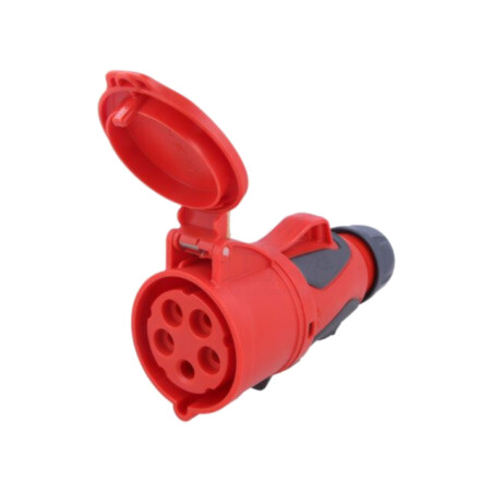 Conector: alimentare AC trifazate; soclu; mamă; 32A; 400VAC; IP44