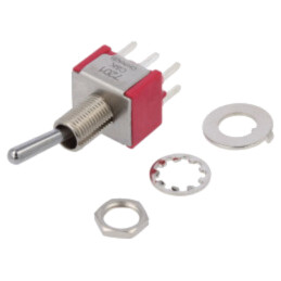 Comutator: basculant; Poz: 2; DPDT; ON-ON; 5A/120VAC; 5A/28VDC; 7000