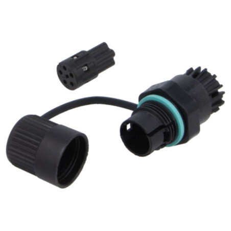 Conector: alimentare AC; terminal cu şurub; TH386; piste: 5