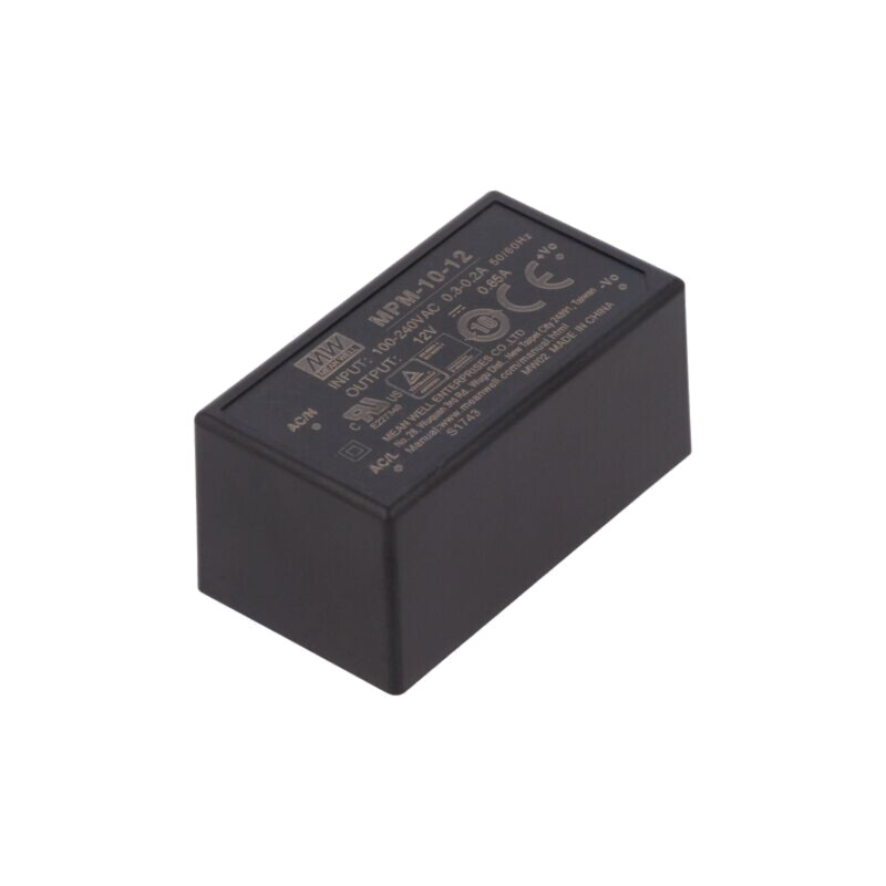 Convertor: AC/DC; 10W; Uintr: 80÷264VAC; 12VDC; Iieş: 850mA; OUT: 1