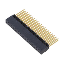 Conector: şiruri pini; tată; PIN: 40; 2,54mm; aurit; THT; soclu