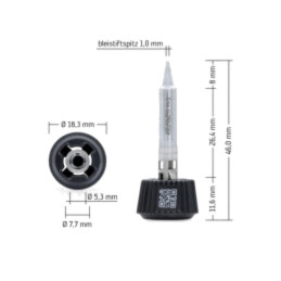 Vârf; ac; 1mm; longlife; pentru staţie de lipit