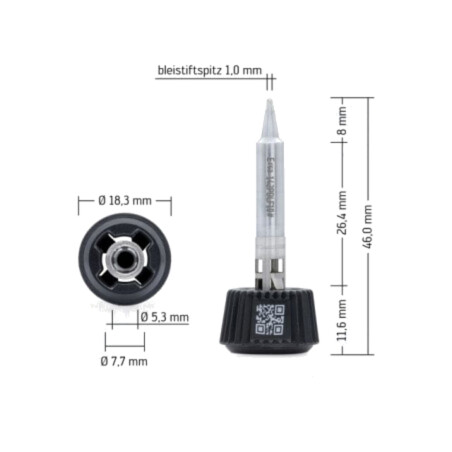 Vârf; ac; 1mm; longlife; pentru staţie de lipit