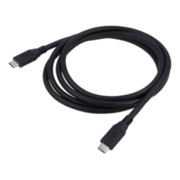 Cablu; USB 4.0; USB C mufă,din ambele părţi; 1,5m; negru; 40Gbps