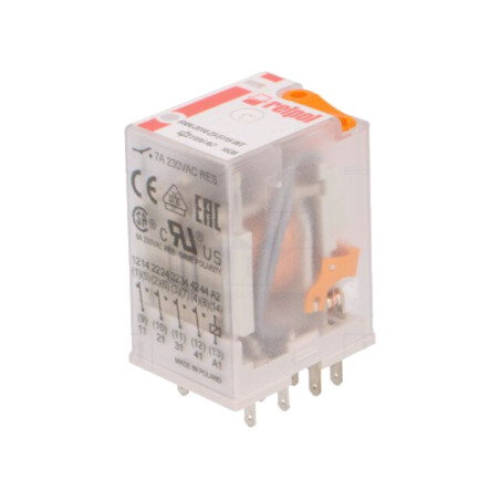 Releu: electromagnetic; 4PDT; Ubobină: 115VAC; Icontacte max: 6A