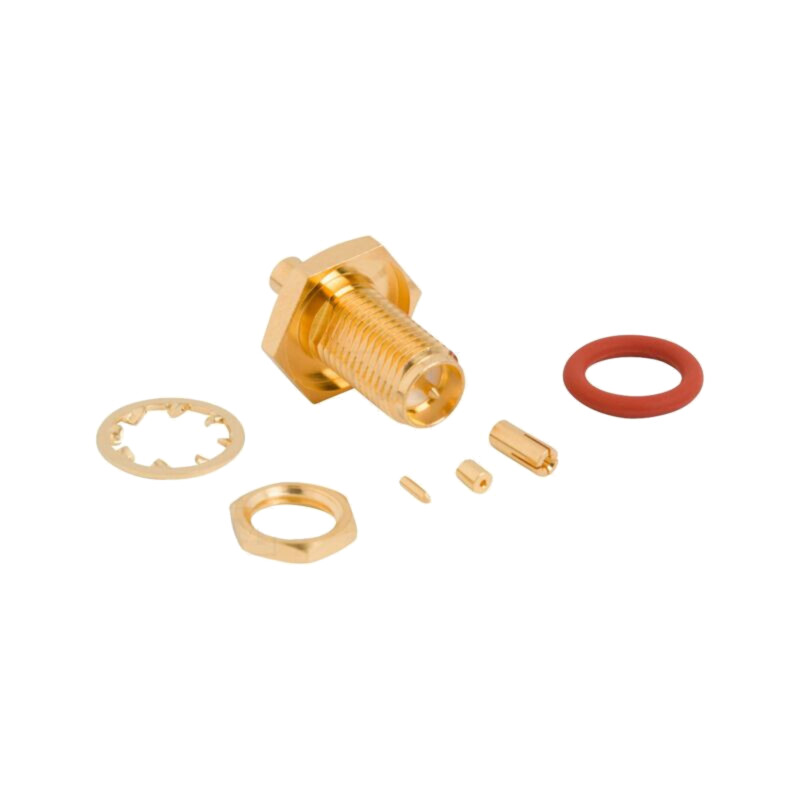 Conector: RP-SMA; soclu; tată,reverse; drept; 50Ω; lipire,crimpat