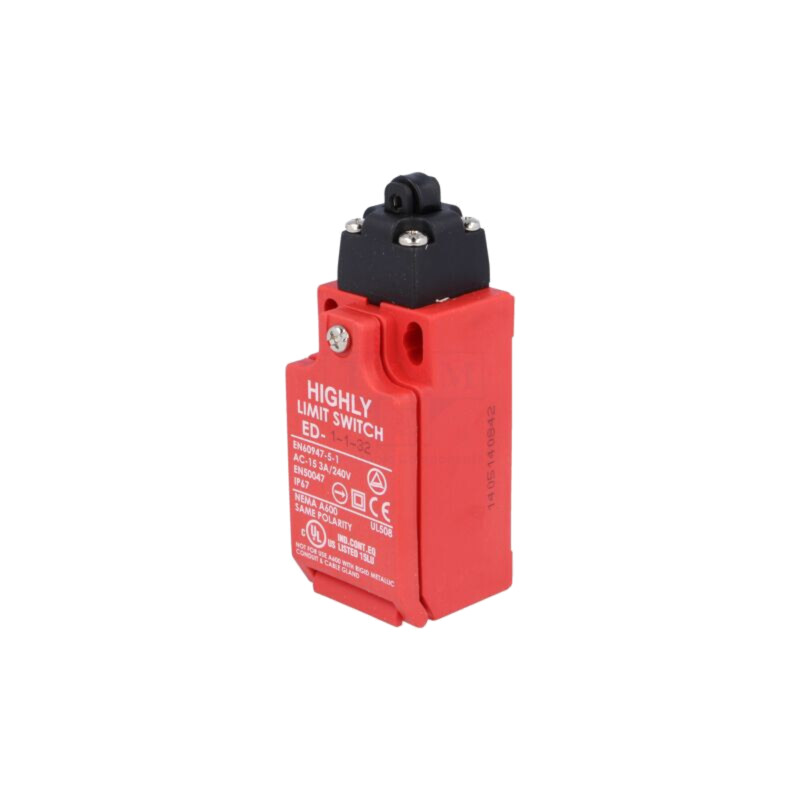 Limitator cursă; rolă din plastic Ø9,3mm; NO + NC; 5A; PG13,5