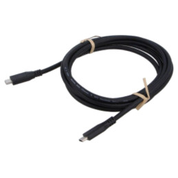 Cablu; USB 4.0; USB C mufă,din ambele părţi; 2m; negru; 20Gbps