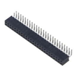 Conector: şiruri pini; mamă; PIN: 50; 2mm; aurit; THT; soclu