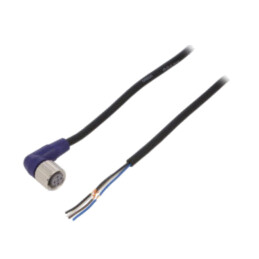 Cablu de conectare; M12; PIN: 4; în unghi; 2m; mufă; 0,8A; XS2; PVC