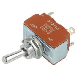 Comutator: basculant; Poz: 2; DPST; ON-OFF; 20A/250VAC; 20A/30VDC
