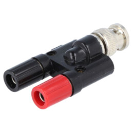 Adaptor; 3A; 30VAC; 60VDC; banană 4mm priză x2,BNC tată