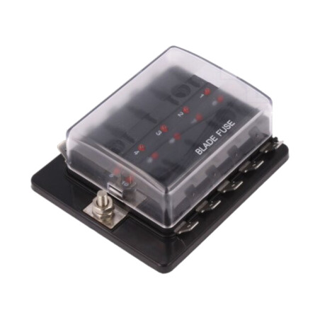 Ladă de siguranţe; 19mm; 30A; înşurubare; Term: conectori 6,3mm