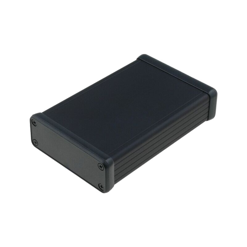 Carcasă: cu panou; 1455; X: 78mm; Y: 120mm; Z: 27mm; aluminiu; neagră