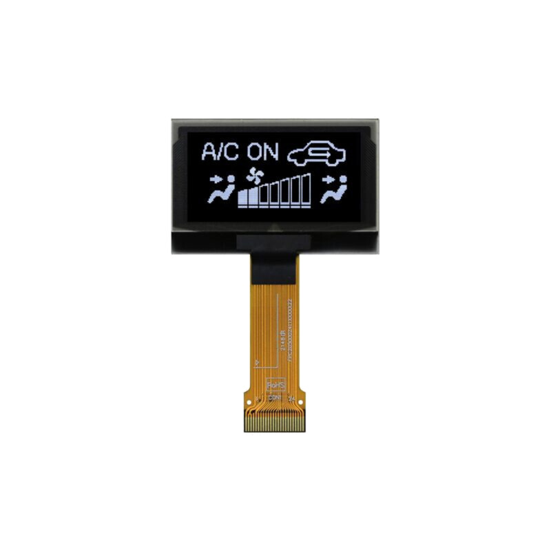 Afişaj: OLED; grafic; 1,54"; 128x64; Dim: 42,04x27,22x1,41mm; albă