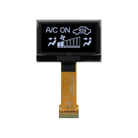 Afişaj: OLED; grafic; 1,54"; 128x64; Dim: 42,04x27,22x1,41mm; albă