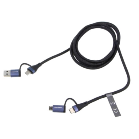 Cablu; USB 2.0; USB A mufă,USB B micro mufă,USB C mufă x2; 1,5m