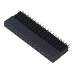 Conector: şiruri pini; tată; PIN: 38; 2,54mm; aurit; THT; soclu