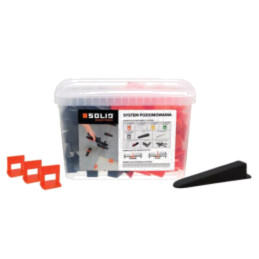 The tile leveling system; 1mm