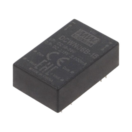 Convertor: DC/DC; 6W; Uintr: 18÷36VDC; Uieş: 15VDC; Uieş2: -15VDC