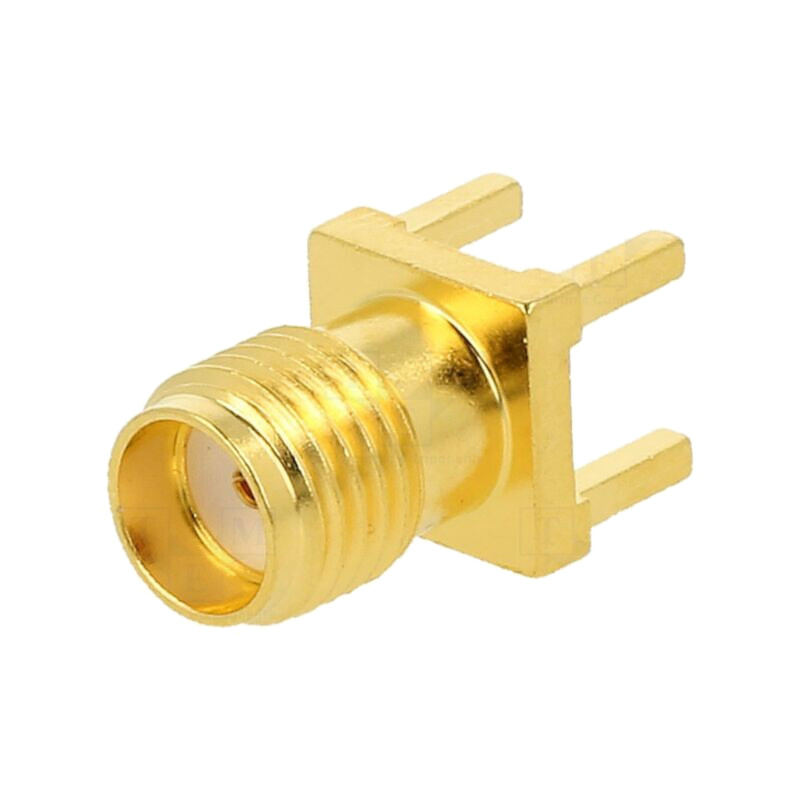 Conector: SMA; mufă; mamă; drept; 50Ω; SMT; pe cablu; PTFE; aurit Conector: SMA; mufă; mamă; drept; 50Ω; SMT; pe cablu; PTFE; aurit