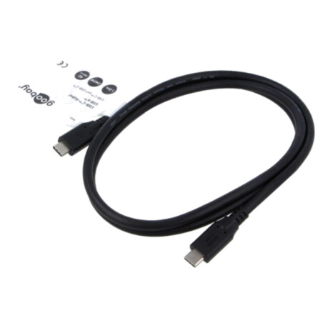 Cablu; USB 4.0; USB C mufă,din ambele părţi; 1m; negru; 40Gbps