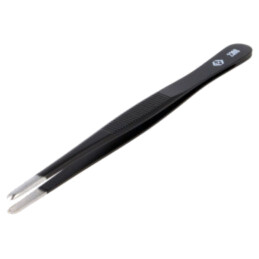 Pensetă; 145mm; Vârf: alungit; Formă capăt vârf: rotunjită