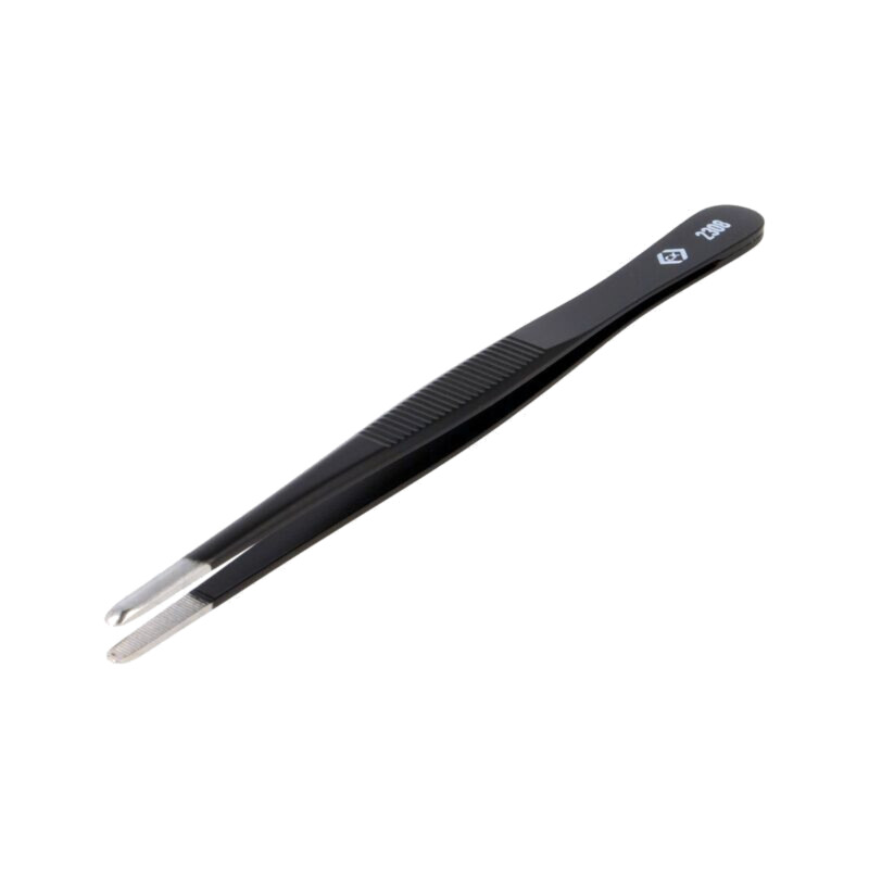 Pensetă; 145mm; Vârf: alungit; Formă capăt vârf: rotunjită
