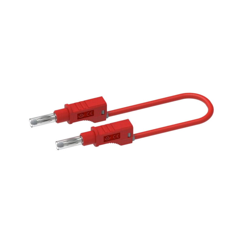 Cablu de măsurare; 20A; mufă banană 4 mm,din ambele părţi