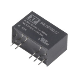 Convertor: DC/DC; 2W; Uintr: 10,8÷13,2VDC; Uieş: 12VDC; Iieş: 83mA