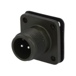 Conector: circular; soclu; PIN: 2; tată; lipire; MS/DS; argintat; 13A