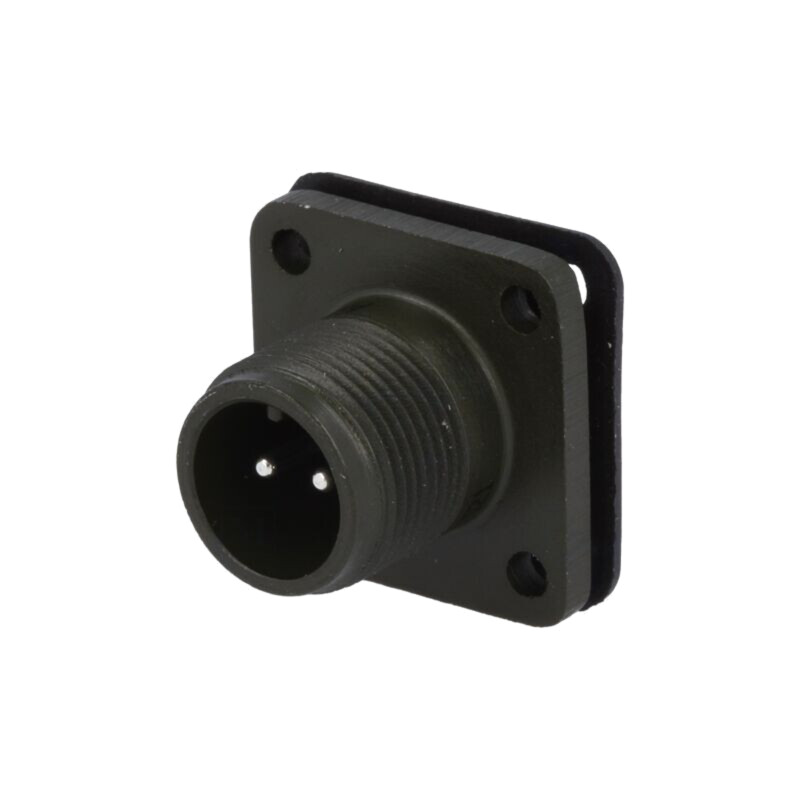 Conector: circular; soclu; PIN: 2; tată; lipire; MS/DS; argintat; 13A
