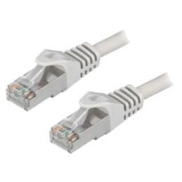 Patch cord; F/UTP; 6; litat; CCA; PVC; gri; 20m; 26AWG