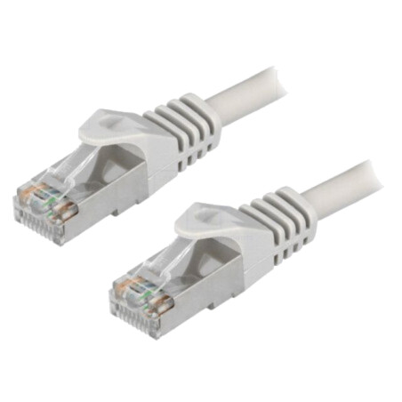 Patch cord; F/UTP; 6; litat; CCA; PVC; gri; 20m; 26AWG