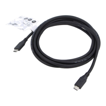 Cablu; USB 3.2; USB C mufă,din ambele părţi; 3m; negru; 10Gbps