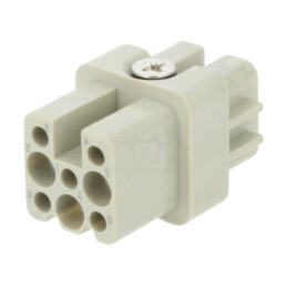 Conector: HDC; mamă; HD; PIN: 8; dimensiune 1; fără contacte; 10A
