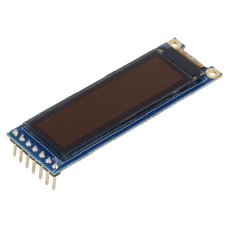 Afişaj: OLED; grafic; 1,71"; 128x32; Dim: 60x18,75x5,96mm; albă