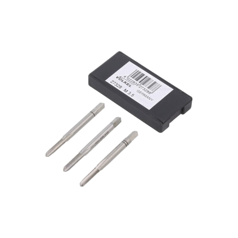 Tarod de filetare; oţel rapid şlefuit HSS-G; M3,5; 0,6; 45mm